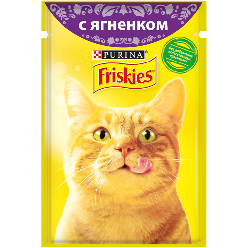 Влажный корм для кошек Friskies с ягненком в подливе (85гр)