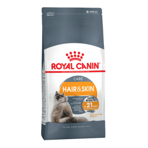 Royal Canin HAIR & SKIN CARE для взрослых кошек в целях поддержания здоровья кожи и шерсти