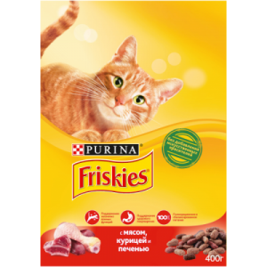 Friskies Dry мясо, ливер, курица 400гр