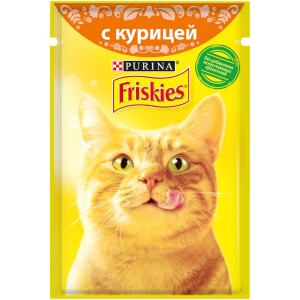 Влажный корм для кошек Friskies с курицей в подливе (85гр)