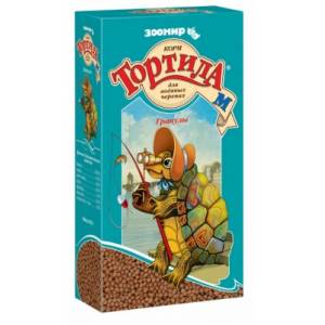 Корм д/черепах Тортила М, д/водян. гранулы 90 г
