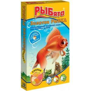 Корм для рыб ЗОО Рыбята, золотая рыбка,хлопья (10гр)