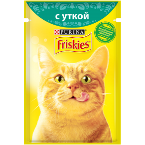 Влажный корм для кошек Friskies с уткой в подливе (85гр)