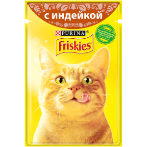 Влажный корм для кошек Friskies с индейкой в подливе (85гр)