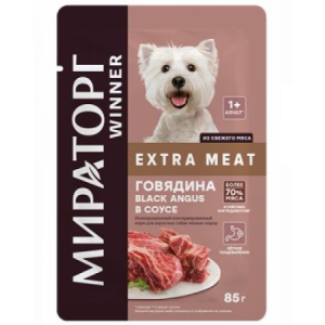 Мираторг влажный корм для собак с говядиной Black Angus 85г