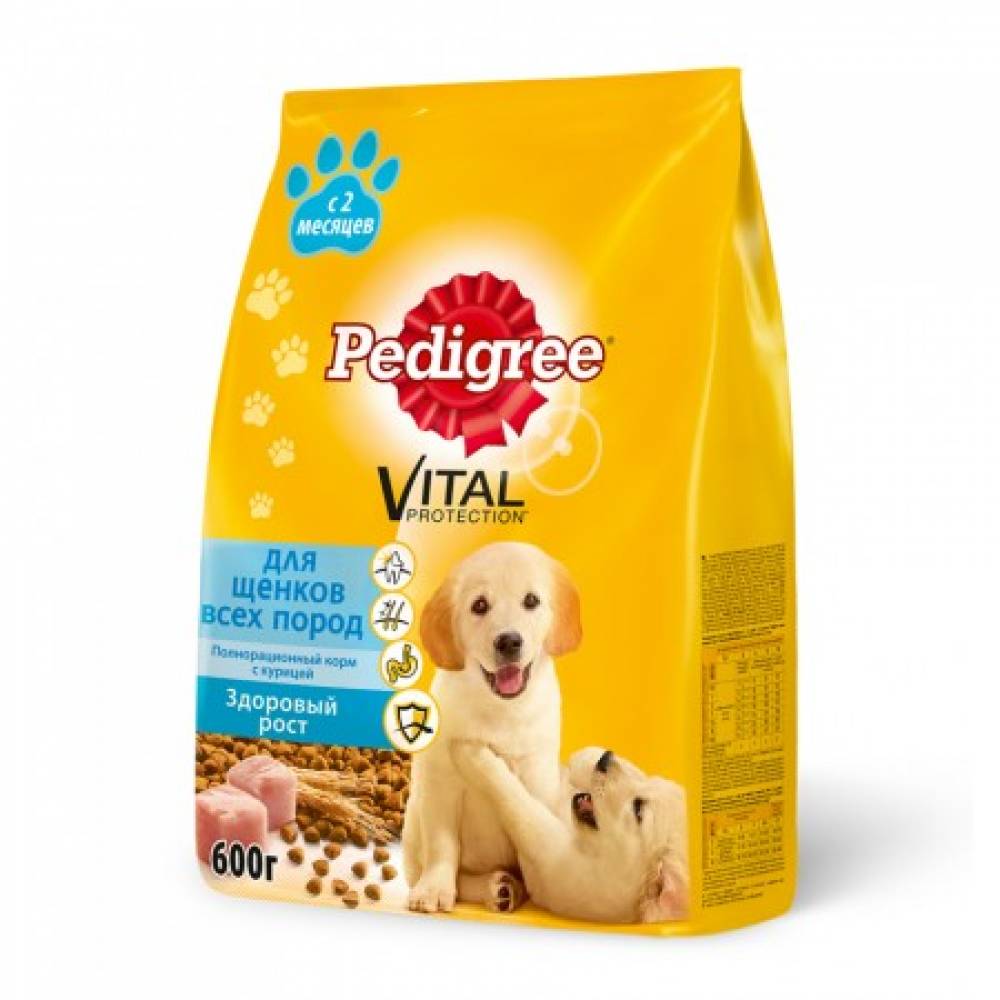 Pedigree сухой корм для щенков всех пород с курицей