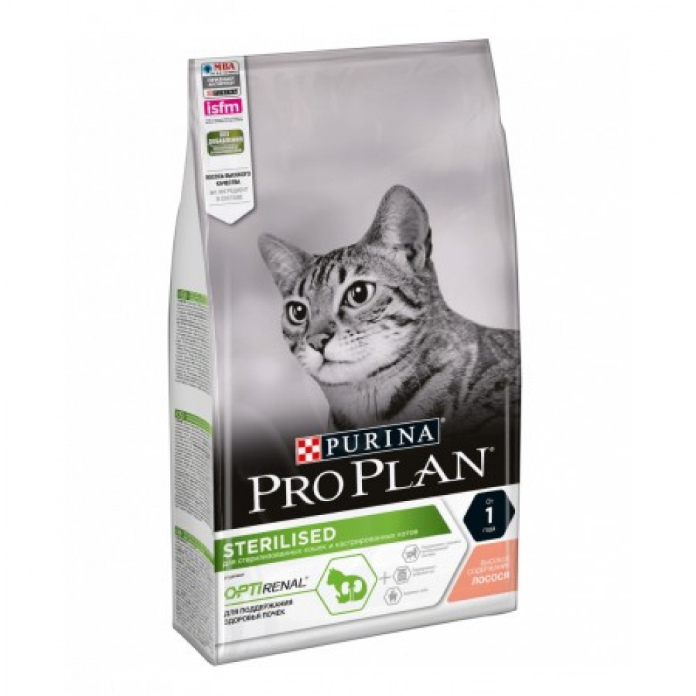 Pro Plan Sterilised сухой корм для стерилизованных кошек, с лососем