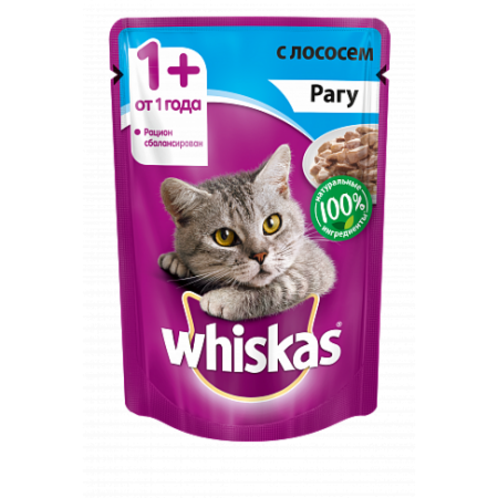 Whiskas рагу с лососем