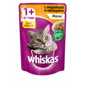 Whiskas желе с индейкой
